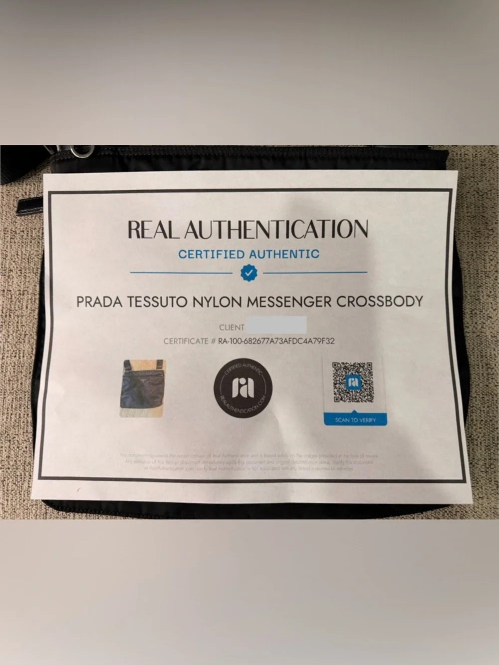 Prada vintage tessuto